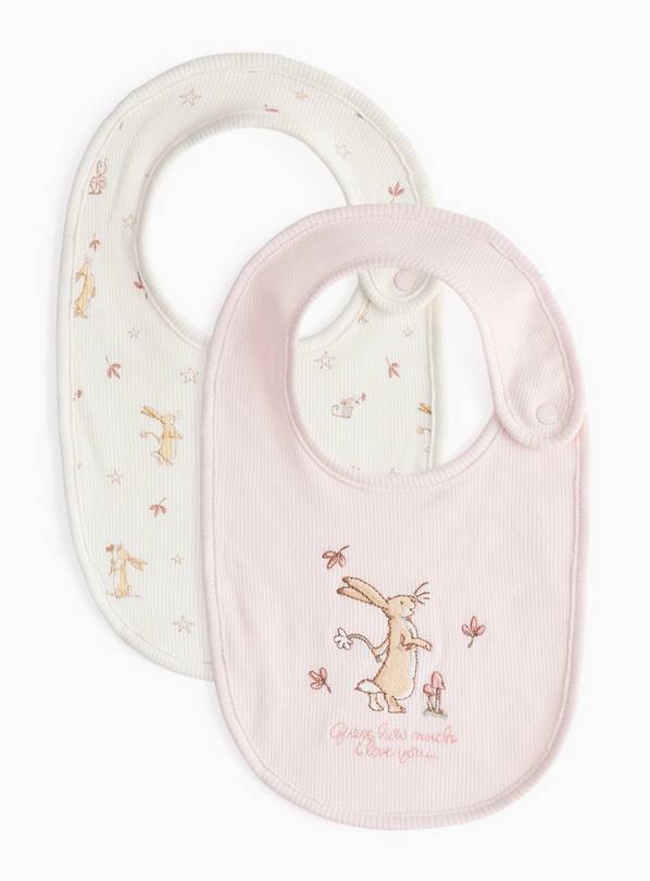 Guess How Much I Love You Printed Bibs 2 Pack One Size